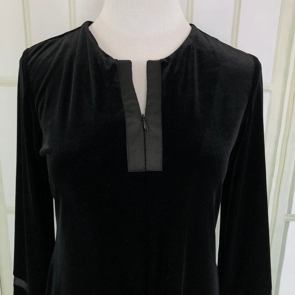 NWT Oscar de la Renta Velvet Midi Shift Dress - Picture 3 of 8